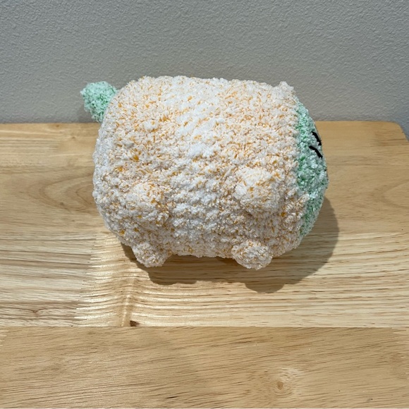 New Crochet Plushie Loaf Cat Orange & Green Two-Tone (Large) - Picture 8 of 11